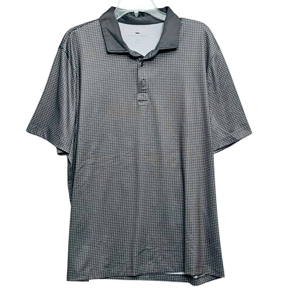 Grayson & Dunn Golf Polo Hazel Geometry Print Short Sleeve Men’s Shirt Sz XL